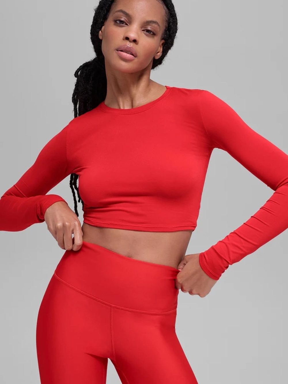 ALO Alosoft Crop Finesse Long Sleeve